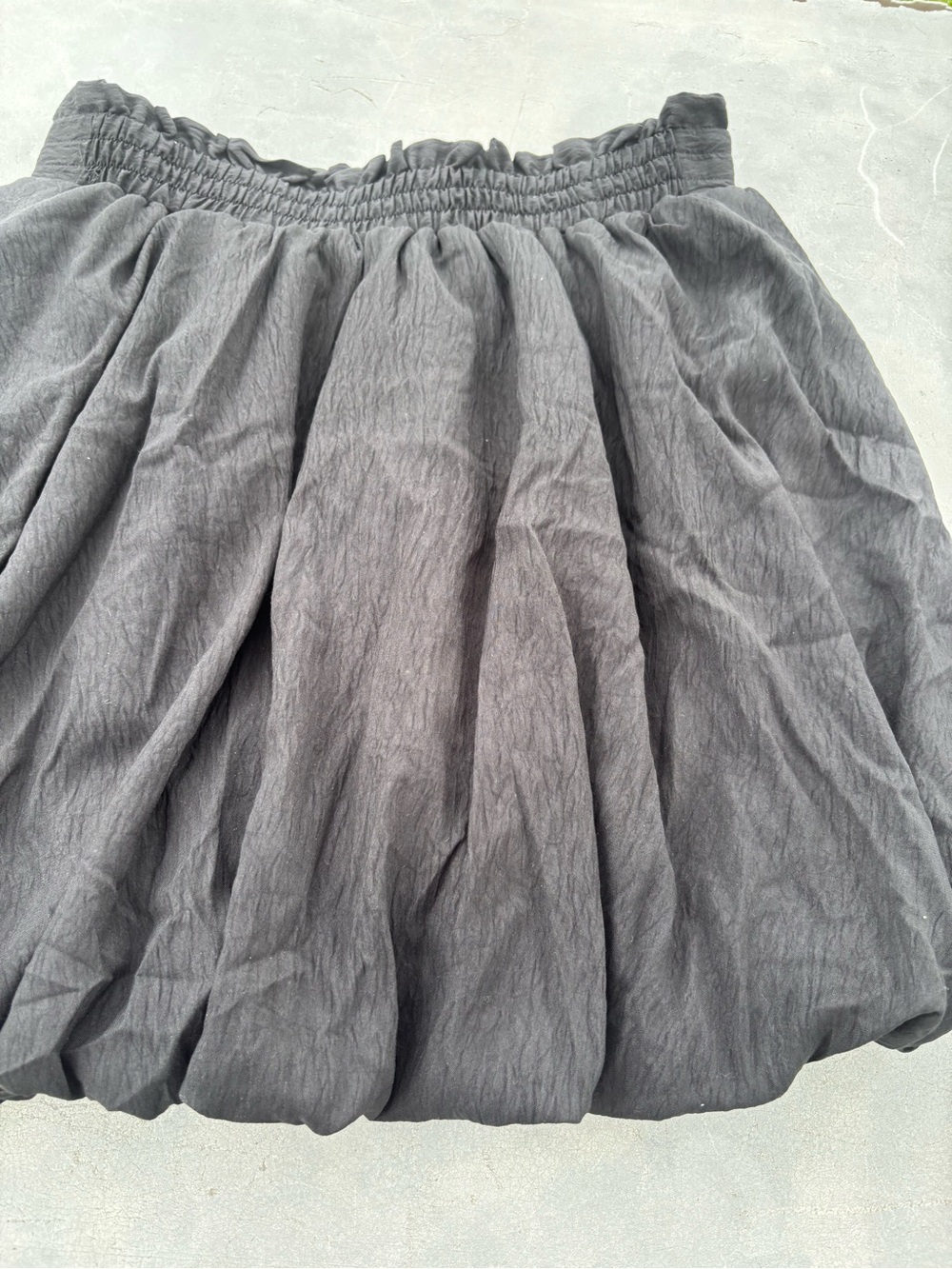 Classic Black Bubble Short Skirt Medium -Women - Picture 4 of 11
